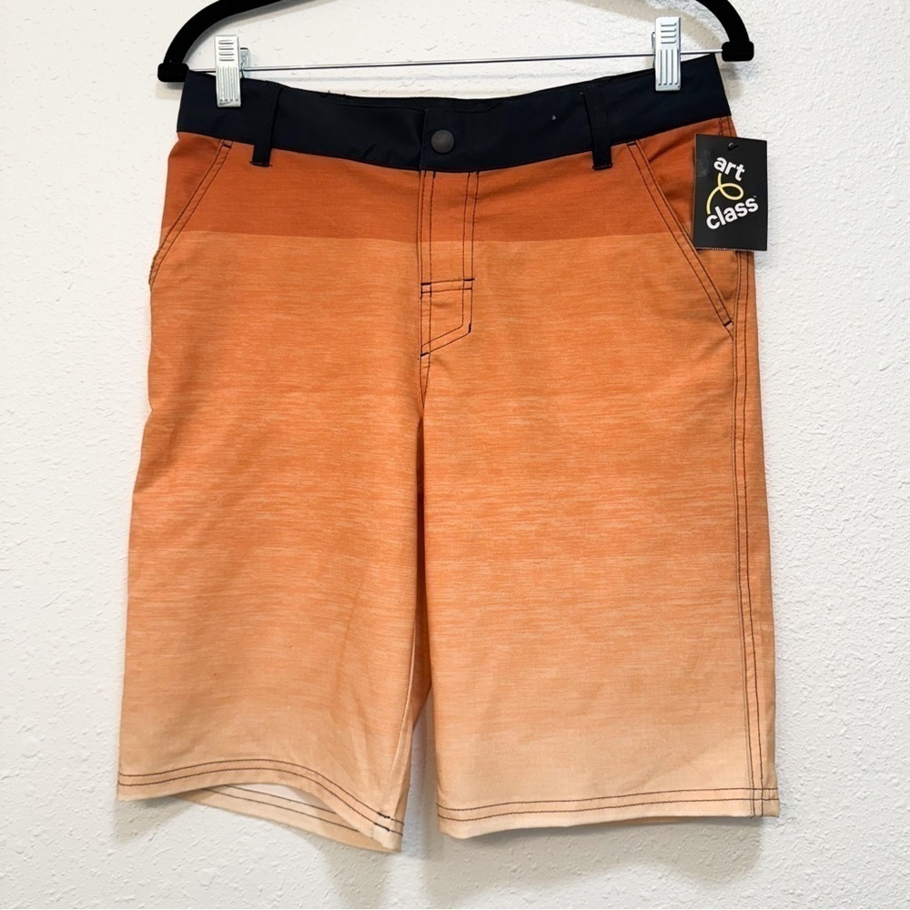 Art class Boys' Ombre Tie-Dye Hybrid Swim Shorts - art class Orange 18